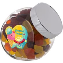 Medium Glas 0,9 Liter gefüllt mit Süßigkeiten (silber) (Art.-Nr. CA824256)