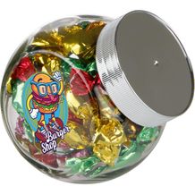 Kleines Glas 0,4 Liter gefüllt mit Süßigkeiten (silber) (Art.-Nr. CA895898)