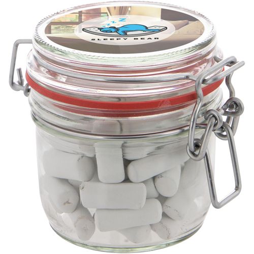 Midi Weckglas 0,25 L gefüllt mit Süßigkeiten (Art.-Nr. CA921467) - Midi Weckglas 0,25 L gefüllt mit Schulk...