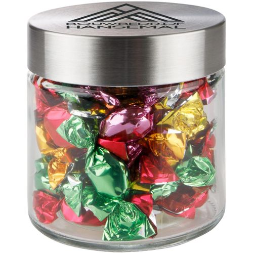 Glas 0,35 Liter gefüllt mit Süßigkeiten (Art.-Nr. CA924564) - Glas mit rostfreiem Deckel 0,35 Liter...