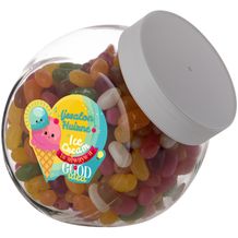 Medium Glas 0,9 Liter gefüllt mit Süßigkeiten (weiß) (Art.-Nr. CA970201)