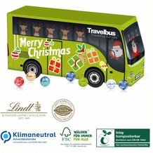 3D Adventskalender Lindt Bus, Klimaneutral, FSC®, Inlay kompostierbar (4-farbig) (Art.-Nr. CA015631)
