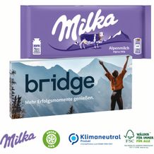Schokolade von Milka, 100 g, Klimaneutral, FSC® (4-farbig) (Art.-Nr. CA026464)