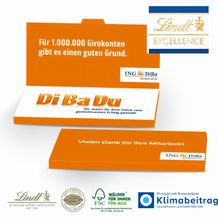 Grußkarte mit Schokoladentafel von Lindt Excellence (4-farbig) (Art.-Nr. CA043812)