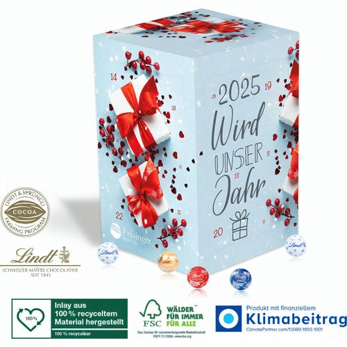 Adventskalender Cube XL mit Lindt Schokolade (Art.-Nr. CA054262) - Ein Präsent, das höchste Wertschätzun...