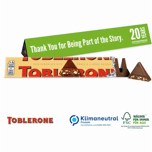 TOBLERONE Riegel, 100 g (Art.-Nr. CA081521) - Kult-Schokolade mit Tradition! Der...
