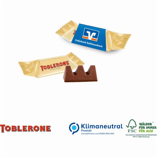 TOBLERONE Mini im Werbeschuber (Art.-Nr. CA114233) - Kultschokolade mit Ihrer Werbung!...