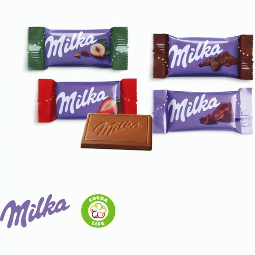Tisch-Adventskalender mit Milka Schokolade Mix (Art.-Nr. CA135101) - Milka: Im Herzen zart! Milka Alpenmilchs...
