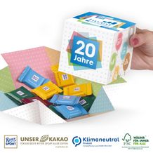 Präsent Cube mit Ritter SPORT, Klimaneutral, FSC® (4-farbig) (Art.-Nr. CA145895)