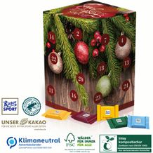 Adventskalender Cube XL Ritter SPORT, Klimaneutral, FSC®, Inlay kompostierbar (4-farbig) (Art.-Nr. CA167896)