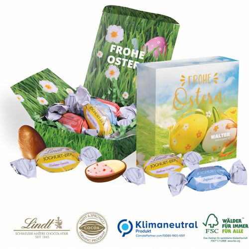 Lindt Joghurt-Eier, Klimaneutral, FSC® (Art.-Nr. CA181262) - Die köstliche Abwechslung zu Ostern...