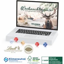 Adventskalender Laptop Organic Lindt Minis, Klimaneutral, FSC® (4-farbig) (Art.-Nr. CA189856)