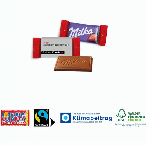 Milka Schokotäfelchen (Art.-Nr. CA249025) - Schokoladengenuss im Mini-Format!...