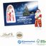 Schokokarte Business mit Lindt Weihnachtsmann, Klimaneutral, FSC® (4-farbig) (Art.-Nr. CA251458)