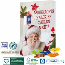 Adventskalender mit Ritter SPORT Schokowürfel, Inlay aus 100% recyceltem Material (4-farbig) (Art.-Nr. CA263997)