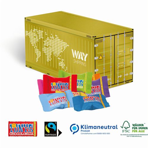 3D Präsent Container, Klimaneutral, FSC® (Art.-Nr. CA299603) - Sympathische Kundenbindung zum attraktiv...