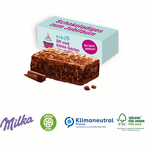 Milka Mini Schoko-Kuchen Choco Brownie (Art.-Nr. CA413768) - Extra schokoladige Werbemomente! Die...