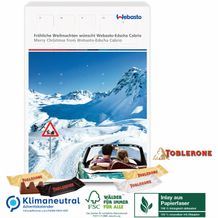 Adventskalender mit TOBLERONE, Klimaneutral, FSC®, Inlay aus Papierfaser (4-farbig) (Art.-Nr. CA433313)