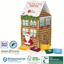 Adventskalender-Haus XL Ritter SPORT, Klimaneutral, FSC®, Inlay kompostierbar (4-farbig) (Art.-Nr. CA502146)