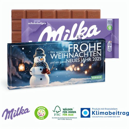 Schokolade von Milka, 100 g (Art.-Nr. CA526127) - Milka: Im Herzen zart! Ein Präsent...