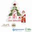 Schokokarte Business Weihnachtsbaum mit Lindt Weihnachtsmann, Klimaneutral, FSC® (4-farbig) (Art.-Nr. CA656666)