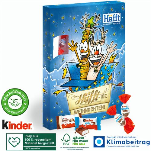 Adventskalender kinder® Happy Moments, Inlay aus 100% recyceltem Material (Art.-Nr. CA830293) - Happy Moments! Der Adventskalender mit...