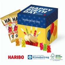 Würfelbox mit HARIBO Goldbären (4-farbig) (Art.-Nr. CA924306)