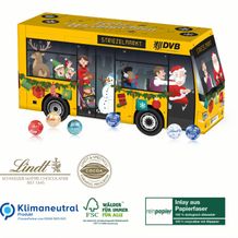 3D Adventskalender Lindt Bus Organic, Klimaneutral, FSC® (4-farbig) (Art.-Nr. CA959519)