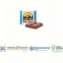 Ritter SPORT Mini mit Werbebanderole auf Graspapier, Klimaneutral, FSC® (4-farbig) (Art.-Nr. CA979801)