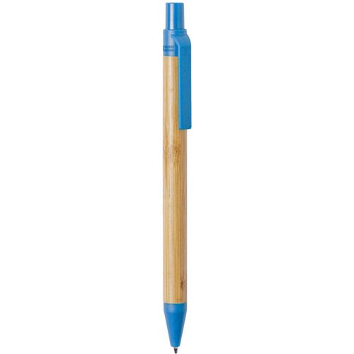 Bambus-Kugelschreiber Roak (Art.-Nr. CA004616) - Bambus-Kugelschreiber mit Elemten aus...