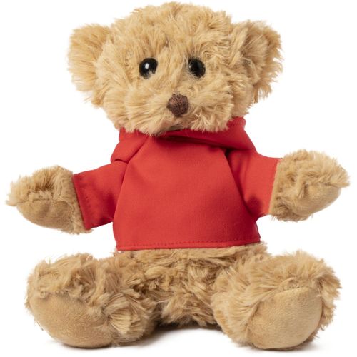 Teddybär Loony (Art.-Nr. CA009666) - Plüsch-Teddybär mit bedruckbarem Kapuz...