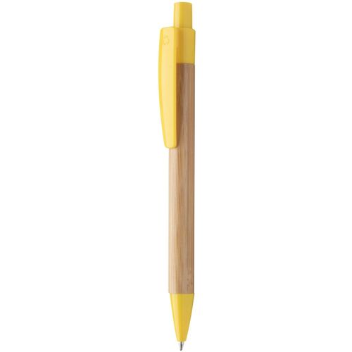 Bambus-Kugelschreiber Colothic (Art.-Nr. CA011727) - Bambus-Kugelschreiber mit Kunststoffclip...