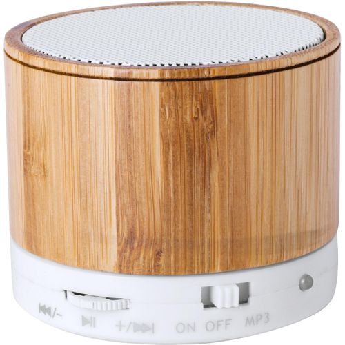 Bluetooth-Lautsprecher Kaltun (Art.-Nr. CA028510) - Bluetooth-Lautsprecher im Bambusgehäuse...