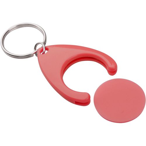 Schlüsselanhänger mit Einkaufswagen-Chip Nelly (Art.-Nr. CA051360) - Schlüsselanhänger mit Einkaufswagen-Ch...