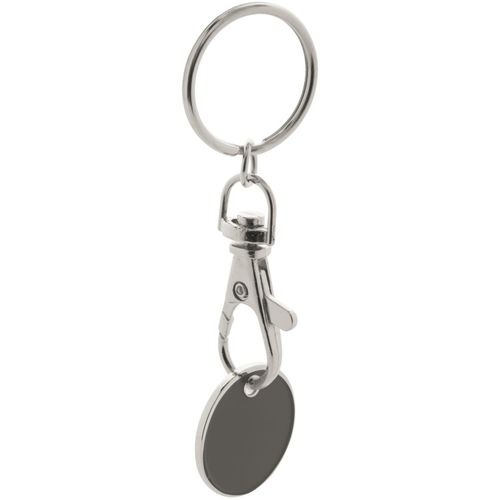 Schlüsselanhänger mit Einkaufswagen-Chip Euromarket (Art.-Nr. CA059026) - Metall-Schlüsselanhänger mit Einkaufsw...