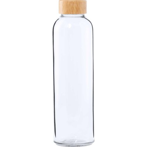 Trinkflasche Yonsol (Art.-Nr. CA063579) - Trinkflasche aus Glas mit Bambusdeckel....