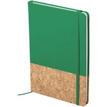 Notizbuch Bluster (grün, natur) (Art.-Nr. CA065321)