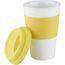 Coffee-To-Go-Becher Soft Touch (gelb, weiß) (Art.-Nr. CA072315)