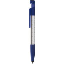 Touchpen mit Kugelschreiber Handy (blau, silber) (Art.-Nr. CA079218)