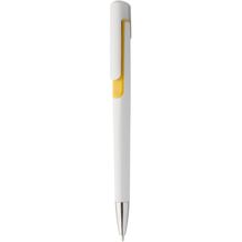 Kugelschreiber Rubri (gelb, weiß) (Art.-Nr. CA087197)