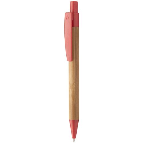 Bambus-Kugelschreiber Boothic (Art.-Nr. CA091369) - Bambus-Kugelschreiber mit Clip und...