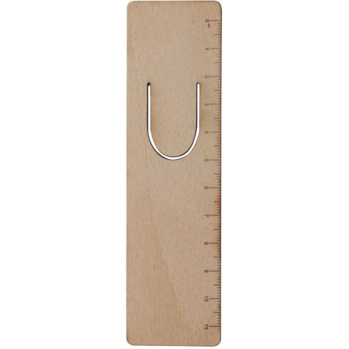 Lesezeichen/Lineal Bomler (Art.-Nr. CA096768) - Lesezeichen/Lineal aus Holz, 11 cm.