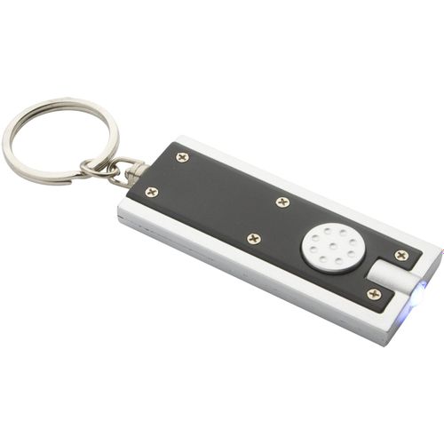 LED-Schlüsselanhänger Industrial (Art.-Nr. CA104222) - Schlüsselanhänger aus Kunststoff LED-L...