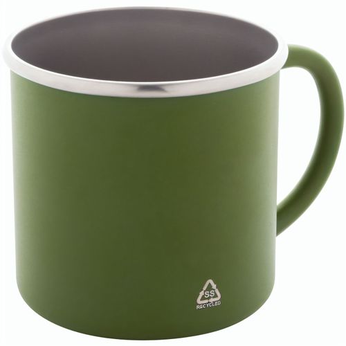 Tasse aus recyceltem Edelstahl Hossa (Art.-Nr. CA104600) - Einwandige Tasse aus recyceltem Edelstah...