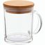 Tasse aus recyceltem Glas Strobba (transparent, natur) (Art.-Nr. CA126032)