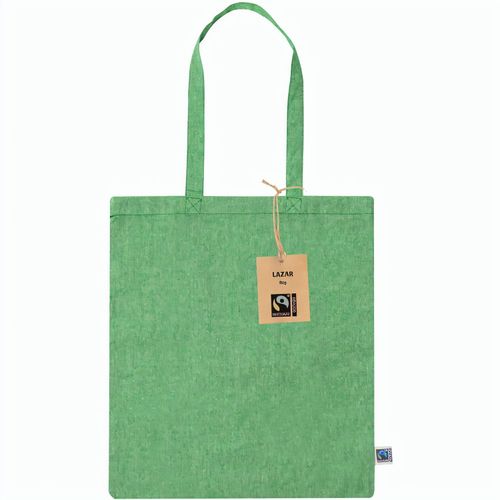 Fairtrade Einkaufstasche Lazar (Art.-Nr. CA134174) - Einkaufstasche mit langen Henkeln aus...