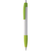 Kugelschreiber Snow panther (lindgrün, weiß) (Art.-Nr. CA135056)