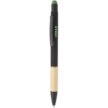 Touchpen mit Kugelschreiber Boorly (grün, schwarz) (Art.-Nr. CA148516)
