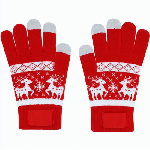 Weihnachts-TouchScreen-Handschuhe Kainex (Art.-Nr. CA163333) - Weihnachts-TouchScreen-Handschuhe aus...