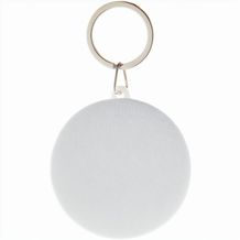 Button-Schlüsselanhänger  KeyBadge RPET Maxi (weiß) (Art.-Nr. CA164757)